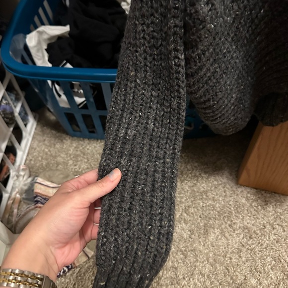 Womens Ruby Moon grey off the shoulder sweater size medium - Picture 6 of 10